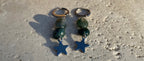 Boucles d’oreilles ASTRA en               agate-mousse